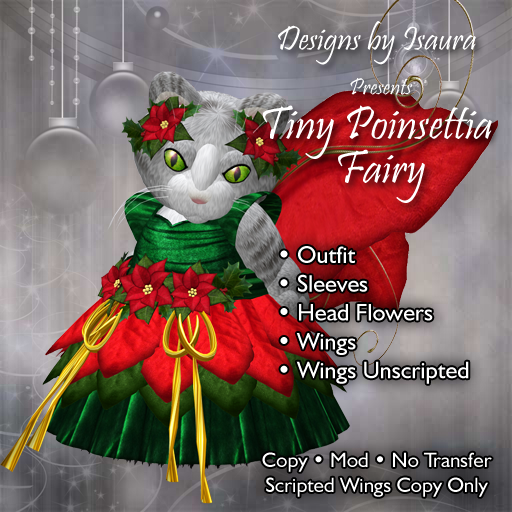 Tiny Poinsettia Fairy