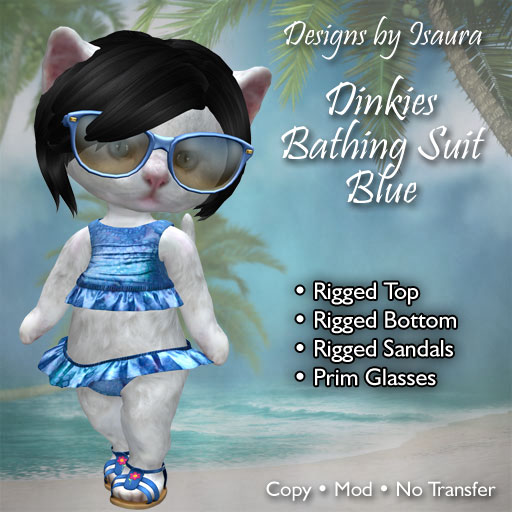 Dinkies Bathing Suit - Blue