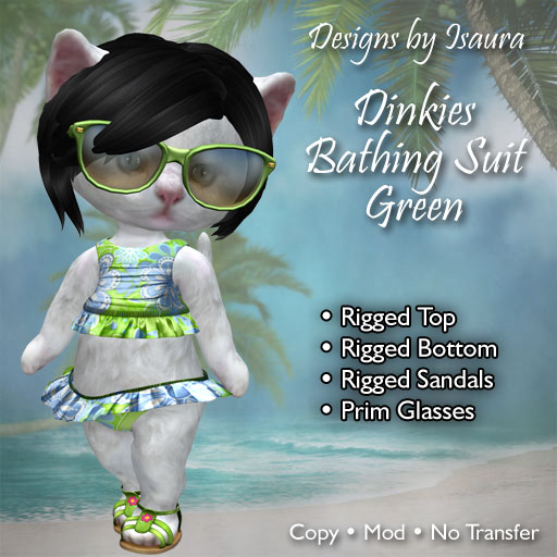 Dinkies Bathing Suit - Green