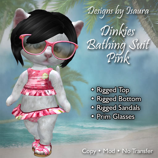 Dinkies Bathing Suit - Pink