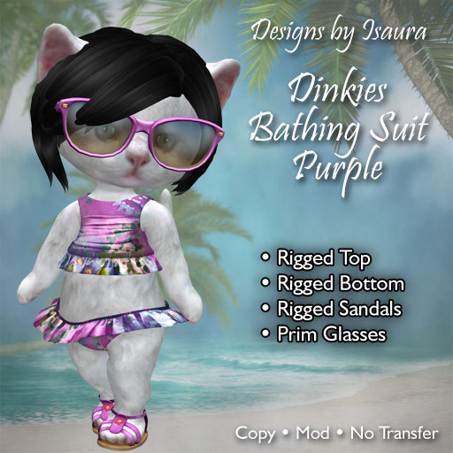 Dinkies Bathing Suit - Purple