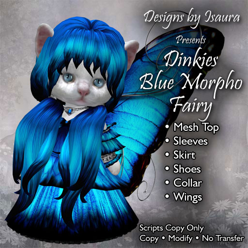 Dinkies Blue Morpho Fairy